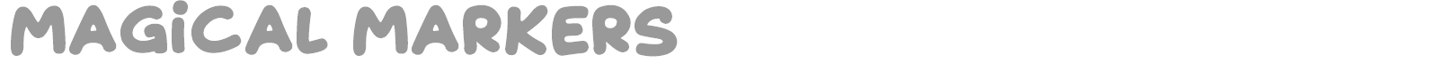 Magical Markers font preview